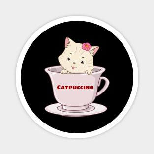 Catpuccino - Cat Pun Magnet